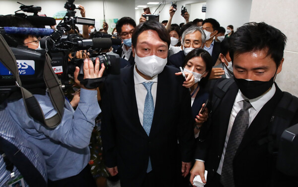 30일 오전 윤석열 전 검찰총장이 국회를 방문했다. (사진=뉴스1)