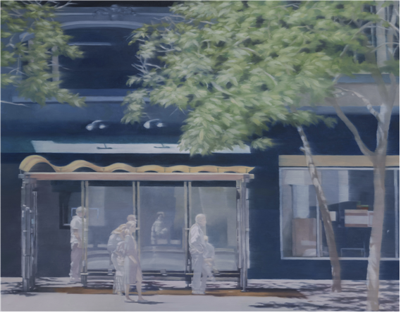 한 곳을 바라보는 다른 사람들 oil on canvas 91.0*116.8 2021년