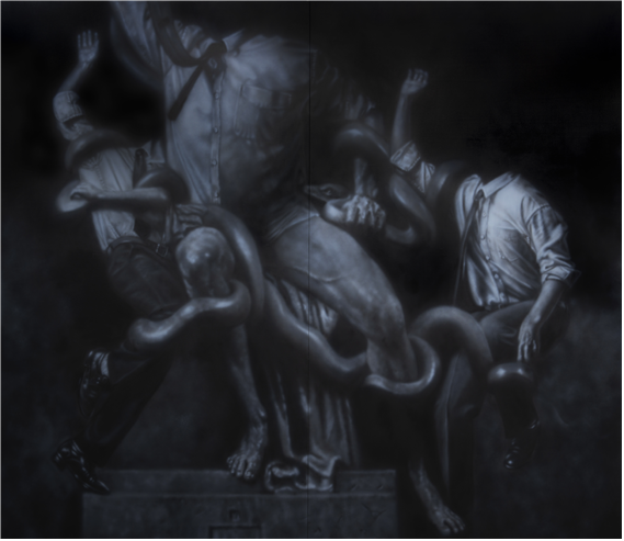 1 office worker 300×259 oil on canvas 2021