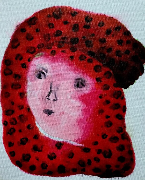 무제.캔버스에 아크릴 27.5×22 2021 *위 작품과 한작품 