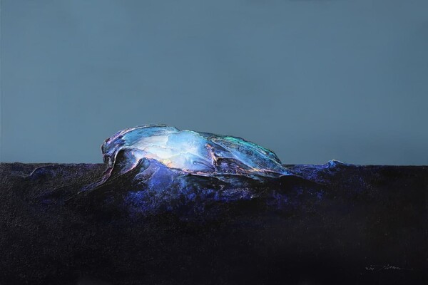 Blue hill. 130.3x89.4cm. Acrylic on linen. 2021