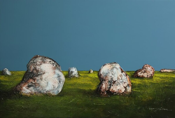 Grassland. 90x60cm. Acrylic on linen. 2021