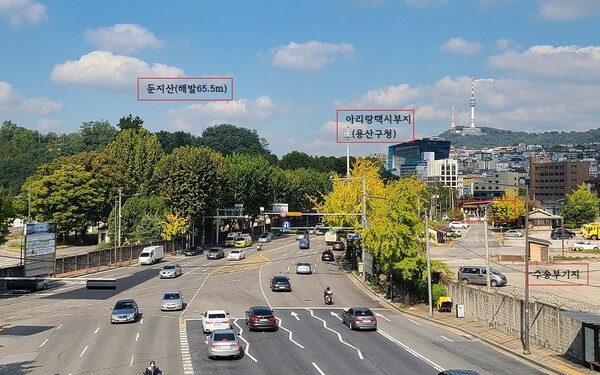 용산 미군기지 주변 전경 (사진=황현탁) 