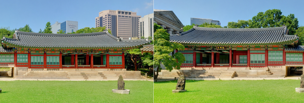 덕수궁 즉조당(왼쪽)과 준명당. (사진=덕수궁 홈페이지 캡처)