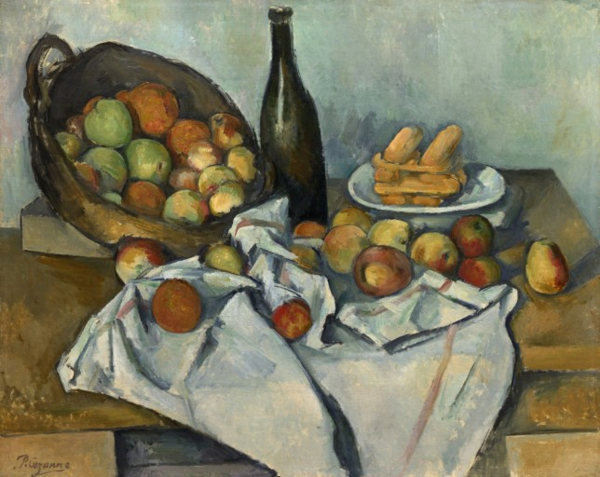 '사과 바구니가 있는 정물', 세잔, 1890~1894