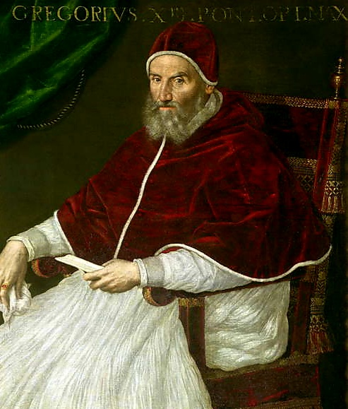 그레고리력을 제정한 교황 그레고리 13세, 임기 1572~1585 