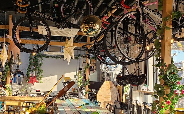 노들섬의 자전거 카페 '바캉스온 아일랜드'. (사진=황현탁)