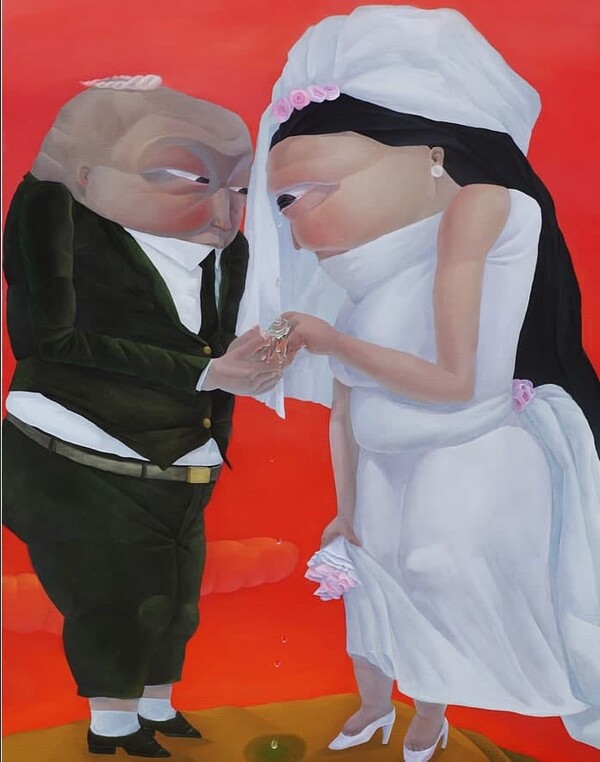 Wedding ceremony 91×117 oil on canvas 2011
