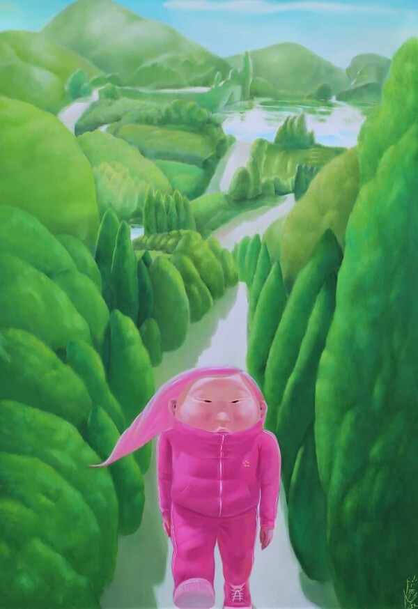 그녀의정원- 걷다 80.3×116.8 oil on canvas 2021