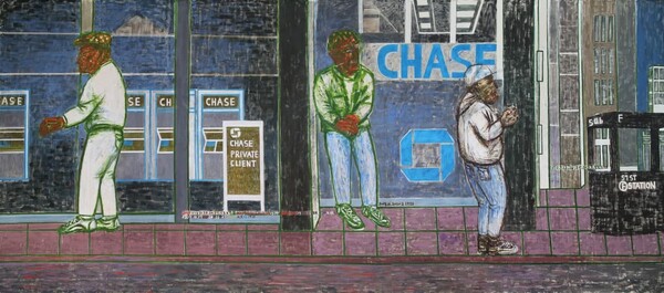 생명의 도시, 56St + 6Ave, 302×687 Acrylic on cotton. 2019~2022 / 사진 = SuhYongsun S Tudio