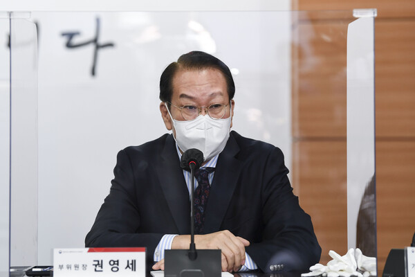 권영세 대통령직 인수위 부위원장이 18일 인수위 전체회의에서 모두발언을 하고 있다.(사진=뉴스1)