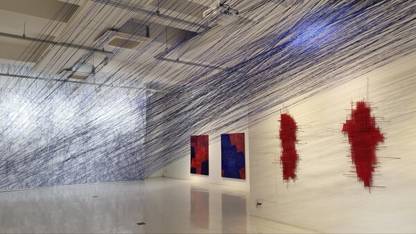 설치(실), 유니온(실, 대나무), 회화 / 사진제공 = 갤러리위 