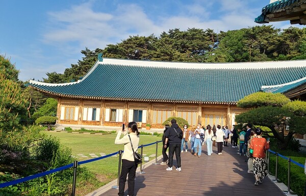청와대 내 대통령 관저. (사진=황현탁)