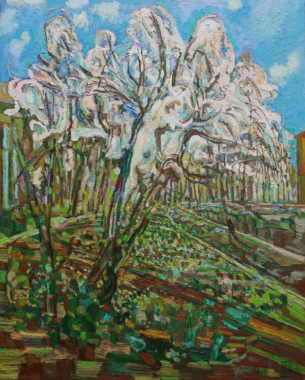 정발산동 늦은 오후 oil on linen 90.9×72.7㎝ 2021 / 사진제공 = 류장복 작가