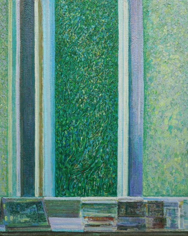 투명하게 짙은- 8월 oil on linen 90.9×72.7㎝ / 사진제공 = 류장복 작가 