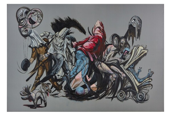 축제 Acrylic on canvas 112×162㎝ 2021 / 사진 제공 = 심승욱 작가  