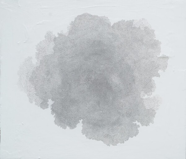 Penetrate 2022Acrylic & Stone powder on panel W81 x H71 / 사진 제공 = 문상미 작가