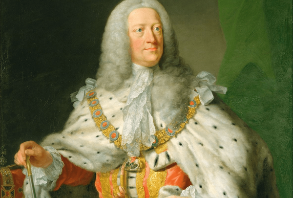 1743년 헨델의 를 듣다가 '할렐루야'에서 기립한 국왕 조지 2세