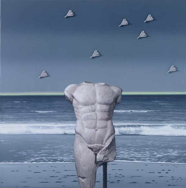 우리시대 신화 40.9*53.0 object + acrylic on canvas 2004년