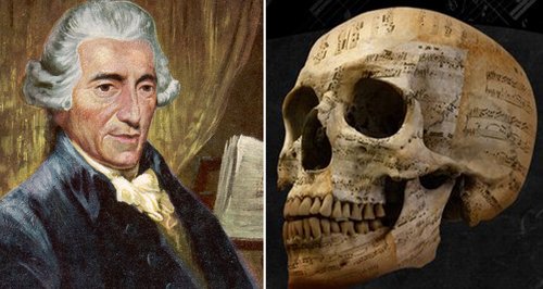 요제프 하이든의 초상화와 나중에 되찾은 두개골