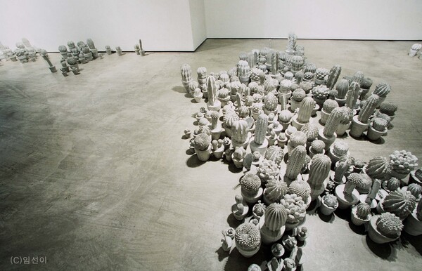 Shelter- landscape 시멘트, 석고 가변설치 2003 / 사진제공 =임선이 작가