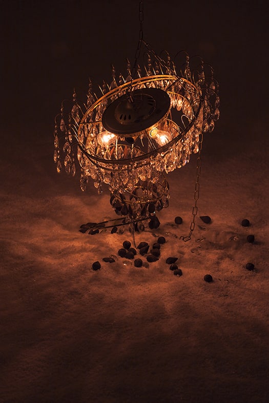 ‘녹슨 말’ 상들리에 LED조명 FRP 소금 등 설치가변 2019