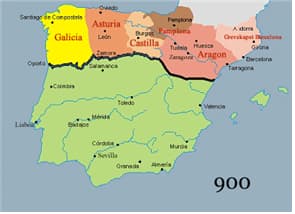  이베리아 본토 북쪽으로 밀려난 서고트족의 후예들