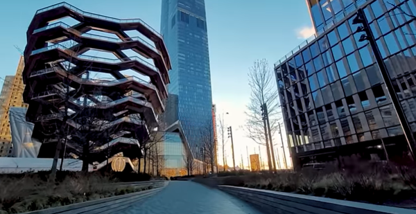 카지노 시설이 검토되고 있는 미국 뉴욕의 맨해튼 남서쪽 '허드슨 야드'  (사진=뉴욕주민 유튜브 캡처)