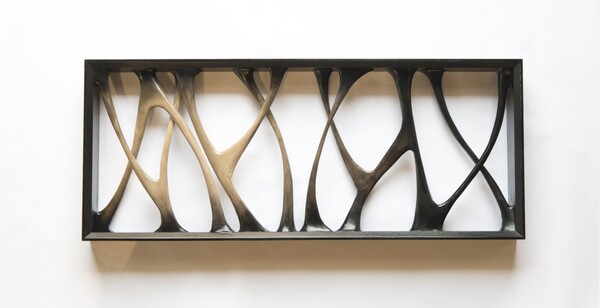 라인_오브제_93.5x38.5x6_mixed media on wood_2017