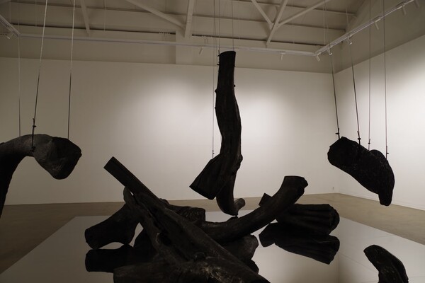 '반사수묵' 전시 (옮겨온) 입체 작품 / 사진= 스튜디오 끼 제공