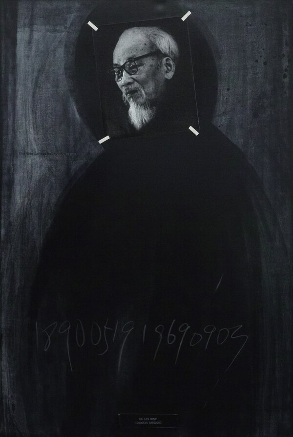 십이지신상 - 호치민 / The Statues of the Twelve Earthly Branches - Ho Chi Minh Photo, acrylic paint on canvas 193.9 x 130.3 cm, 2019 / 사진 제공 =아트이슈프로젝트