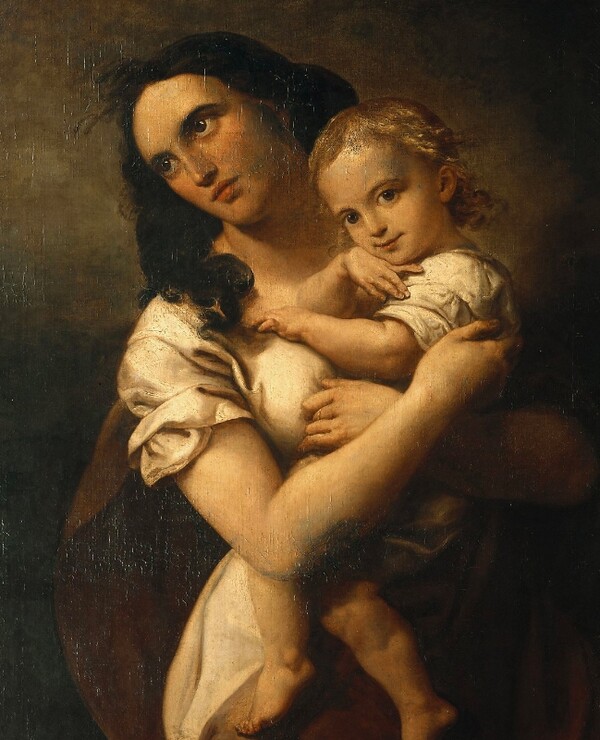 멘델스존의 누나 파니의 초상화.