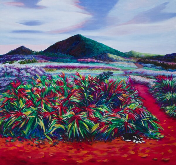 가을의 거문 오름 97×97cm Oil on Canvas 2022 / 제공 =김상경 작가