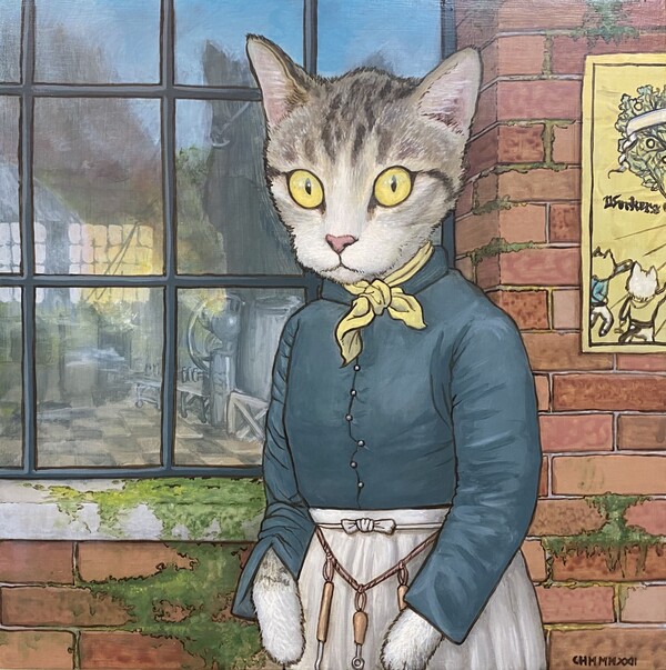 19th Century Worker, Acrylic on panel, 30×30cm 2022 / 제공=갤러리 거제