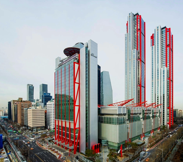 리처드 로저스가 설계한 여의도의 파크원 (출처, 파크원 홈페이지)