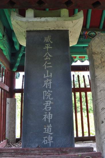 홍윤성의 신도비.