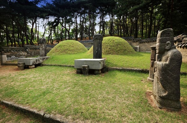 경기 남양주시 진건읍 송능리에 위치한 광해군 묘.