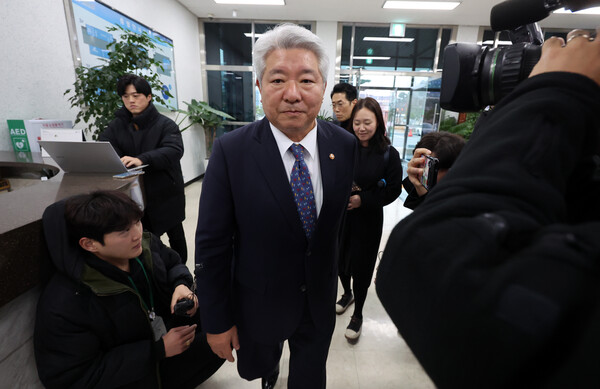 김홍일 방송통신위원장 후보자가 6일 고위직 청렴 특강을 위해 청주 청렴연수원을 방문하고 있다. (사진=연합뉴스)