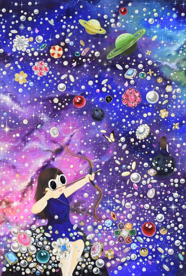 Eternal Golden 부분(전체 그림의 다섯번째와 여섯번째) / 제공 = 김지희 작가