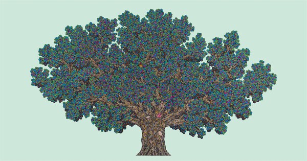 Hidden Place 1 종이에 혼합재료 100ⅹ190cm 2024 / 제공 = 토포하우스