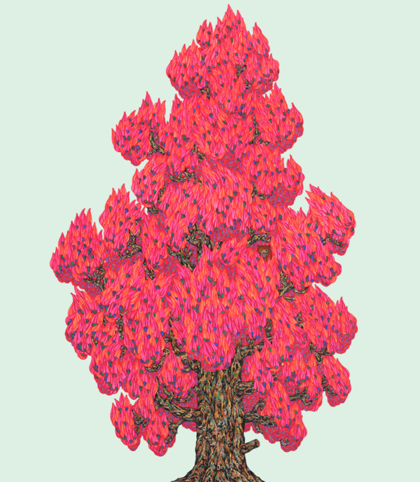 Hidden Place 4종이에 혼합재료 72ⅹ58.5cm 2024 / 제공 = 토포하우스