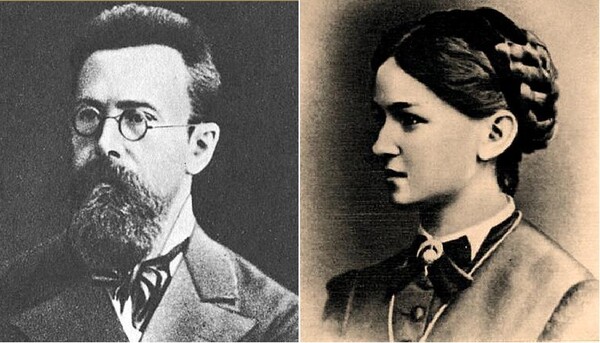 결혼 무렵의 니콜라이와 나데즈다 림스키-코르사코프 부부.