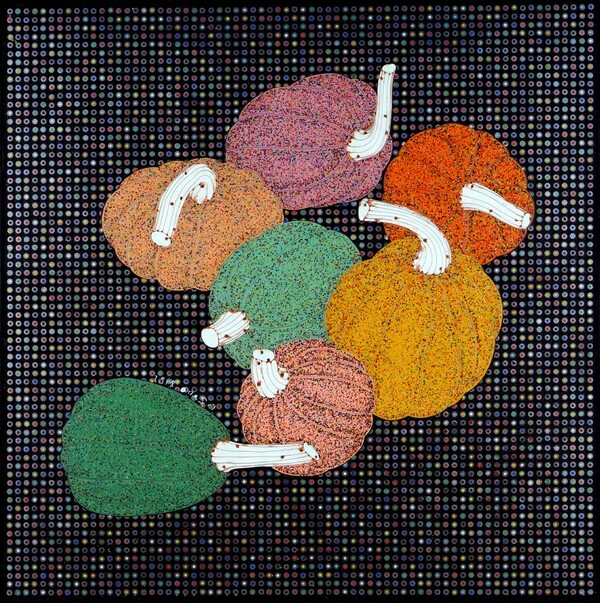 오래된 시, 122ⅹ122cm mixed media on canvas 2018