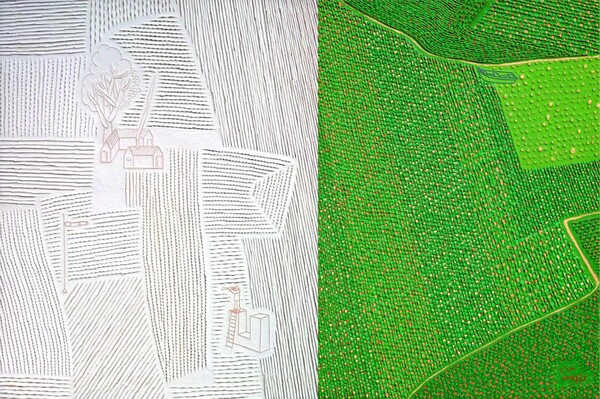 오래된 시, 91ⅹ145.4cm mixed media on canvas 2023