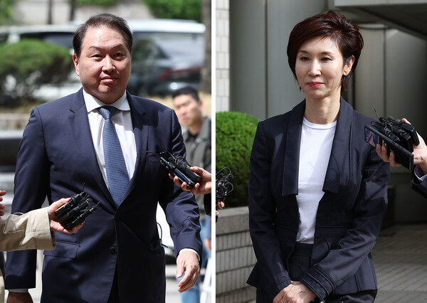 최태원 SK 회장과 노소영 아트센터 나비 관장. (사진=연합뉴스)