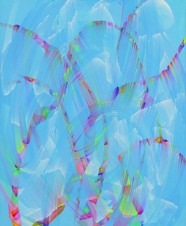 하늘감각(Sky sense), 53x45.5cm, acrylic on canvas, 2023