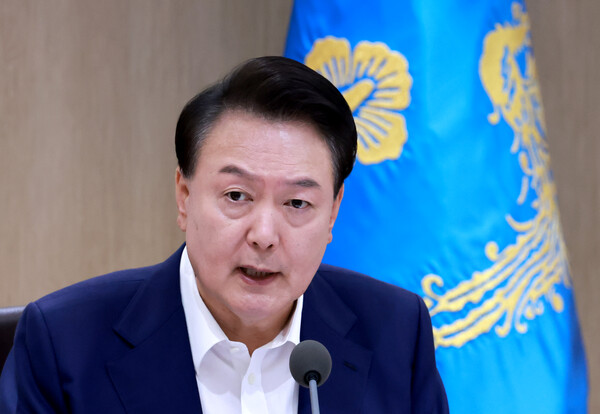 윤석열 대통령이 27일 용산 대통령실 청사에서 열린 국무회의에서 발언하고 있다. (사진=연합뉴스)