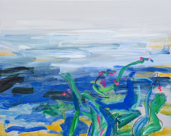 바다 Charcoal, Acrylic on canvas 72.7ⅹ91cm 2023