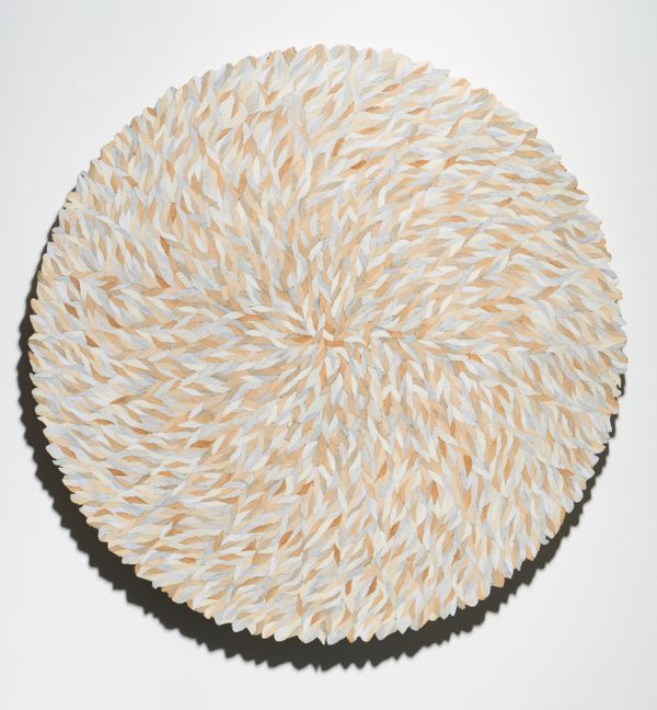 Forest-Wind, 2018, Book on wood, D102cm.