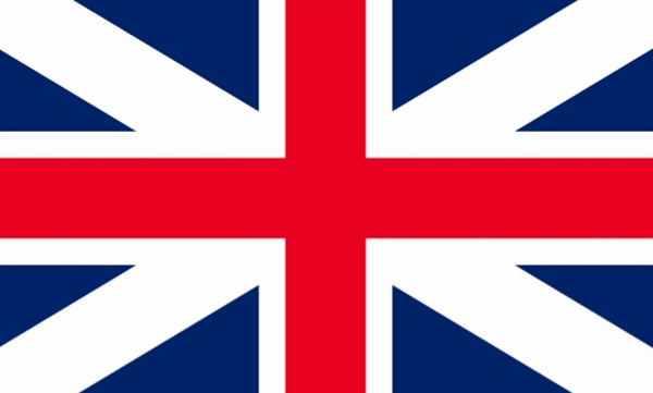 1707년 스코틀랜드와 잉글랜드의 통합으로 탄생한 그레이트브리튼(GB) 왕국의 국기. 미완성의 유니언 잭.